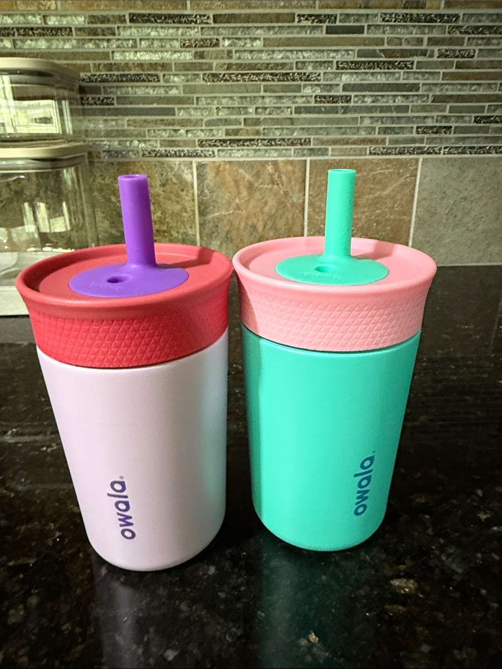 Owala Kids Stainless Steel Insulated Cup - Pink & Teal